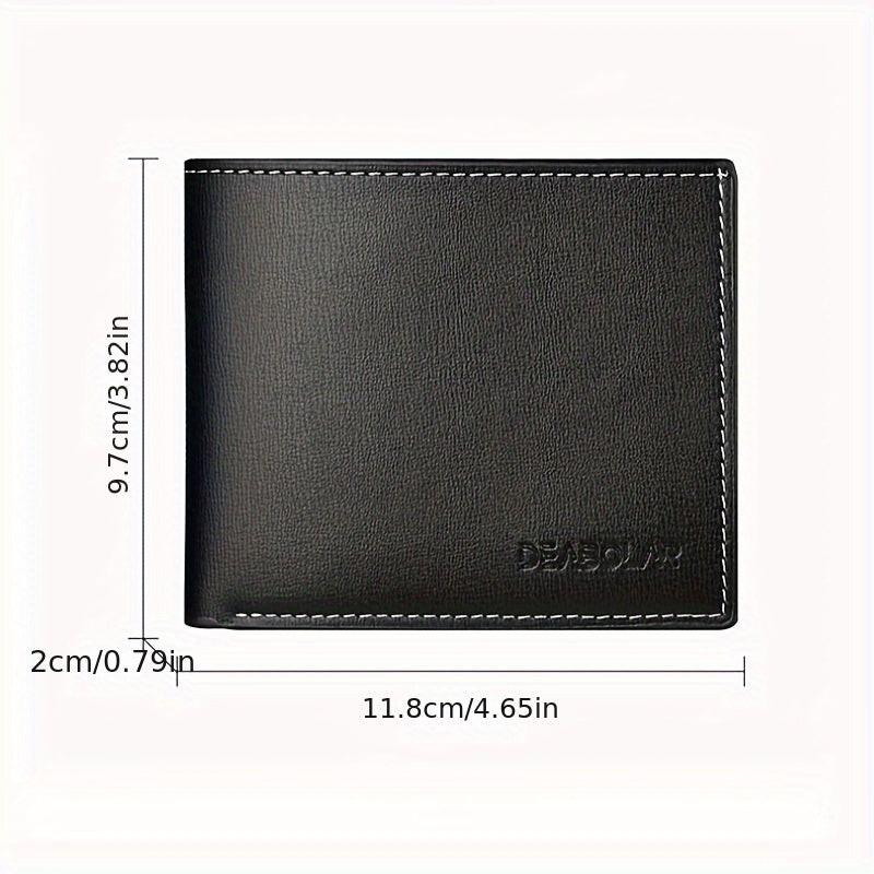 Fashion Men'S Soft Faux Leather Wallet Casual Short Youth Purse Christmas Gift - Buy online at  Vibe In Cart.