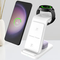 3in 1 Wireless Charger for Samsung, Fast Wireless Charging Station Stand Dock for Galaxy Ultra/S24/S24+/S23/S23+/S22/S21/S20/S20+/S10/S9/S9 Plus/S8/Note 20/10/9/8, for Galaxy Watch 7/6/6 Classic/5/5 Pro/4/3/2/Active, for Gala - Buy online at  Vibe In Cart.