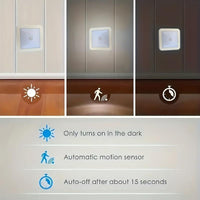 6-LED Motion Sensor Stair Wall Light, Wireless Night Light for Under Cabinet, IP44, for Corridor, Stairs, Closet, Kitchen - Indoor Use for Christmas, ≤36V, Includes Electronic Components (Batteries Not Included) - Buy online at  Vibe In Cart.