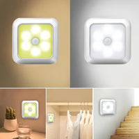 6-LED Motion Sensor Stair Wall Light, Wireless Night Light for Under Cabinet, IP44, for Corridor, Stairs, Closet, Kitchen - Indoor Use for Christmas, ≤36V, Includes Electronic Components (Batteries Not Included) - Buy online at  Vibe In Cart.