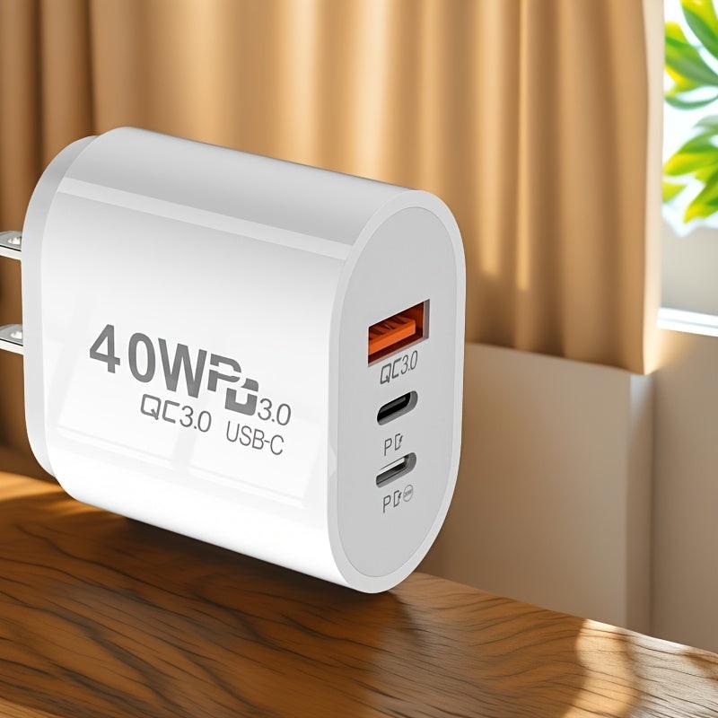 1 Universal Travel Adapter with 1 USB+2 USB-C Ports QC+PD 3.0 Power Adapter, Multi-Region Wall Charger for US, Compatible with iPhone, Samsung, Tablets, etc. - Buy online at  Vibe In Cart.