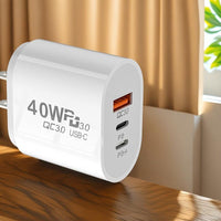 1 Universal Travel Adapter with 1 USB+2 USB-C Ports QC+PD 3.0 Power Adapter, Multi-Region Wall Charger for US, Compatible with iPhone, Samsung, Tablets, etc. - Buy online at  Vibe In Cart.