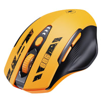 UINEER Yellow Ergonomic Wireless Mouse with 3 Connectivity Modes (BT 4.0/5.0 + USB-A), Rechargeable 18650 Battery, USB-C Charging, Right-Handed Design for Office & Gaming, Office Mouse, Sleek Mouse, Durable Plastic - Buy online at  Vibe In Cart.