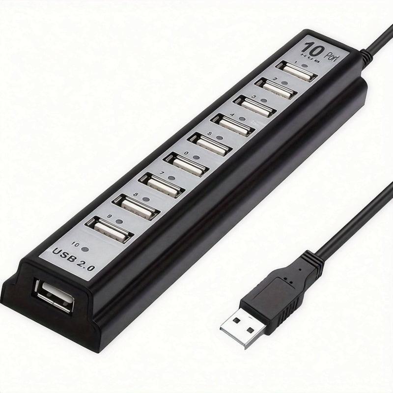 10-Port USB Hub Compatible for PS5/PS4/Xbox/PC/Mac - USB- External USB Adapter with 10 Individual Ports, USB- (No External Power Required), Fast Charging & Data Transfer, Compatible with USB Devices (Laptops, Keyboards, Mice) - Buy online at  Vibe In Cart.
