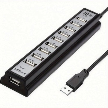 10-Port USB Hub Compatible for PS5/PS4/Xbox/PC/Mac - USB- External USB Adapter with 10 Individual Ports, USB- (No External Power Required), Fast Charging & Data Transfer, Compatible with USB Devices (Laptops, Keyboards, Mice) - Buy online at  Vibe In Cart.