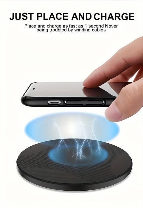 Upgraded Fast Wireless Charger, Compatible with iPhone 17/16/15/14/13/12/11/8 Series, S25/S24/S23/S22/S21/S20/S10/S9/S8/S7/S6 Series, 20/10/9/8/5 Series, Slim Design for Bedside & Office Desk - Buy online at  Vibe In Cart.