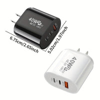 1 Universal Travel Adapter with 1 USB+2 USB-C Ports QC+PD 3.0 Power Adapter, Multi-Region Wall Charger for US, Compatible with iPhone, Samsung, Tablets, etc. - Buy online at  Vibe In Cart.