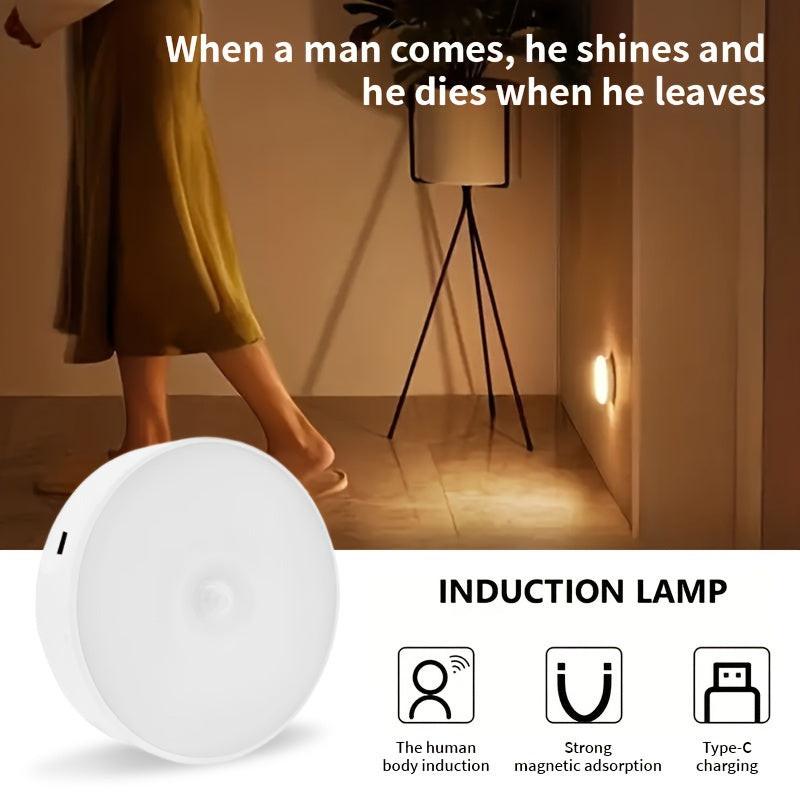 3pcs Motion Sensor Night Lights in Warm White/Cold White - Adjustable Brightness, Automatic On/Off, Ideal for Bedside, Stairs, Under Cabinets & Wardrobes, Night Light for Bedroom - Buy online at  Vibe In Cart.