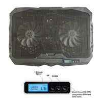 [Portable Laptop Cooling] 4 Fans Portable Laptop Cooling Stand | Dual USB Ports, Adjustable Speed Control, 5V USB-Powered Notebook Holder for Office or Home Use, Fast Heat Dissipation, Laptop Cooling Pad - Buy online at  Vibe In Cart.
