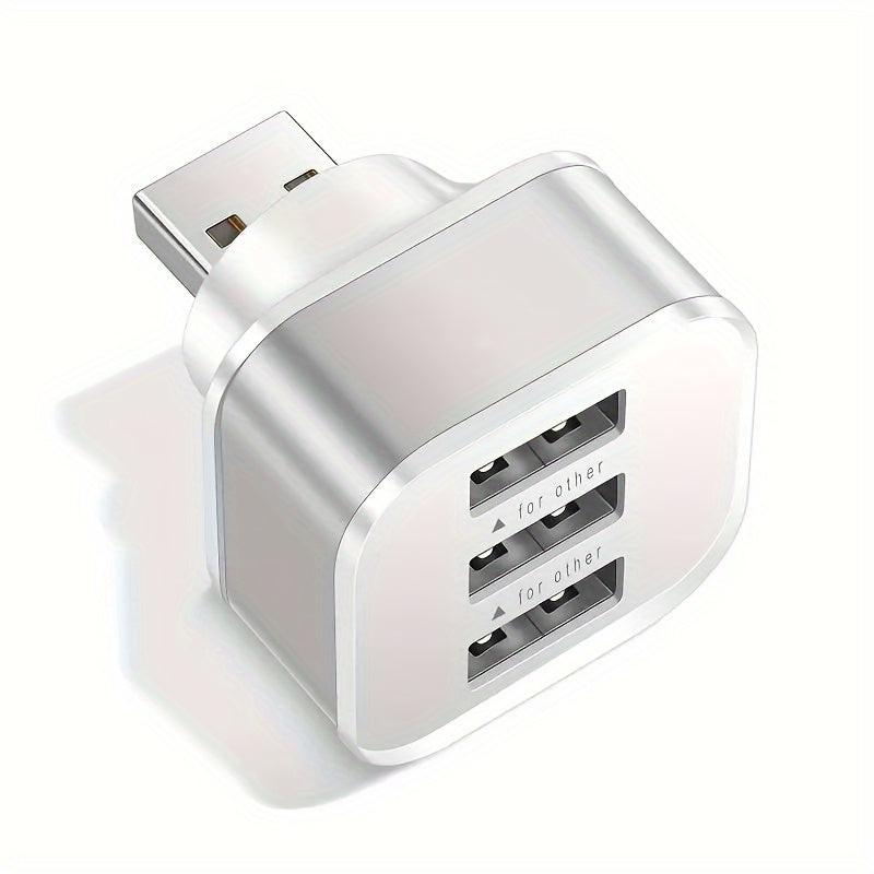 3-Port USB 2.0 Hub Splitter Adapter | Multi-Color Compact Charger Extender for Computers | Durable Plastic with Metallic Finish | Space-Saving Design | Ideal for Home & Office Use, USB Expansion Hub | Stylish Gadget Accessory - Buy online at  Vibe In Cart.