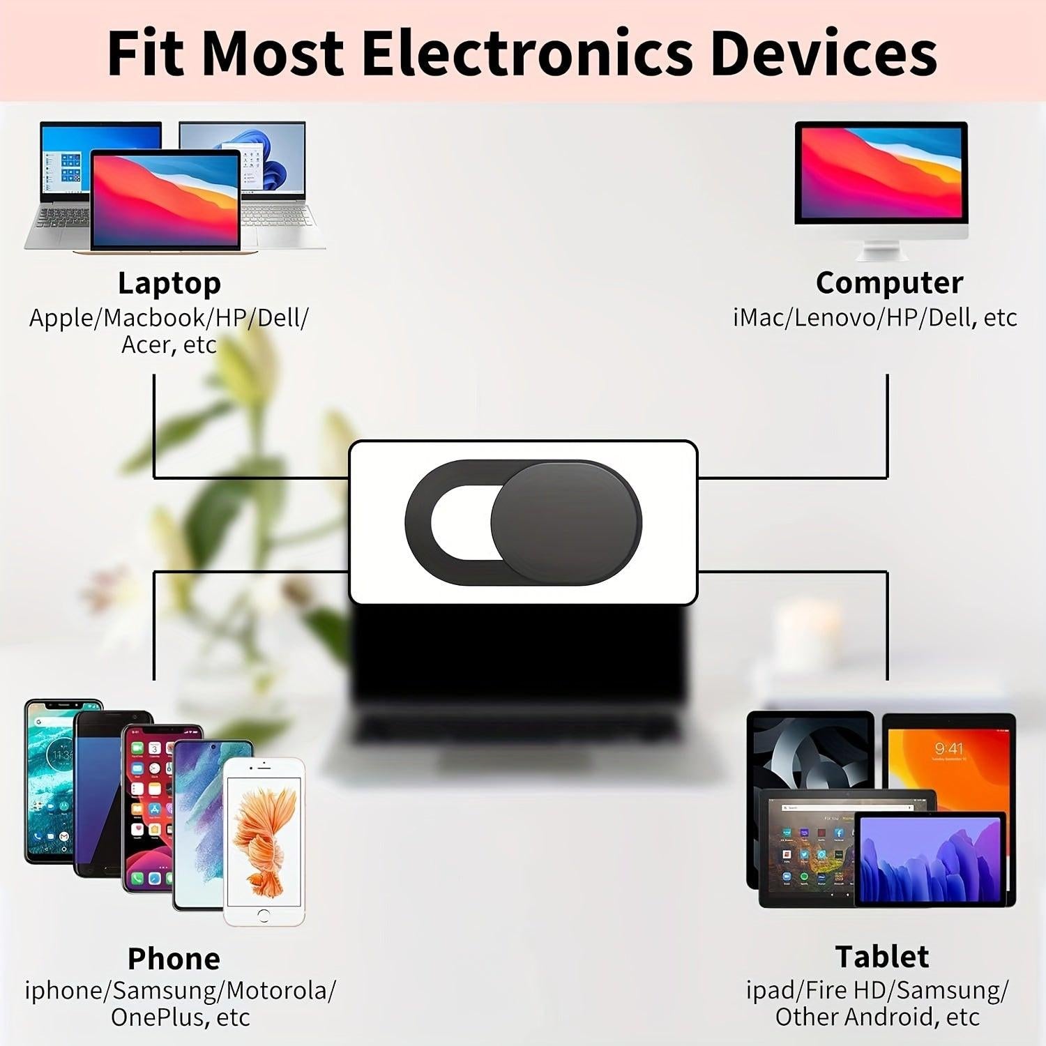 Webcam Protective Case (3 Pack), 0.03 Inch Slim Laptop Camera Cover Slideshow For IPhone IPad MacBook Pro Computer IMac Phone PC Accessories Camera Blocker Slider, Perfect For Privacy 3pcs - Buy online at  Vibe In Cart.