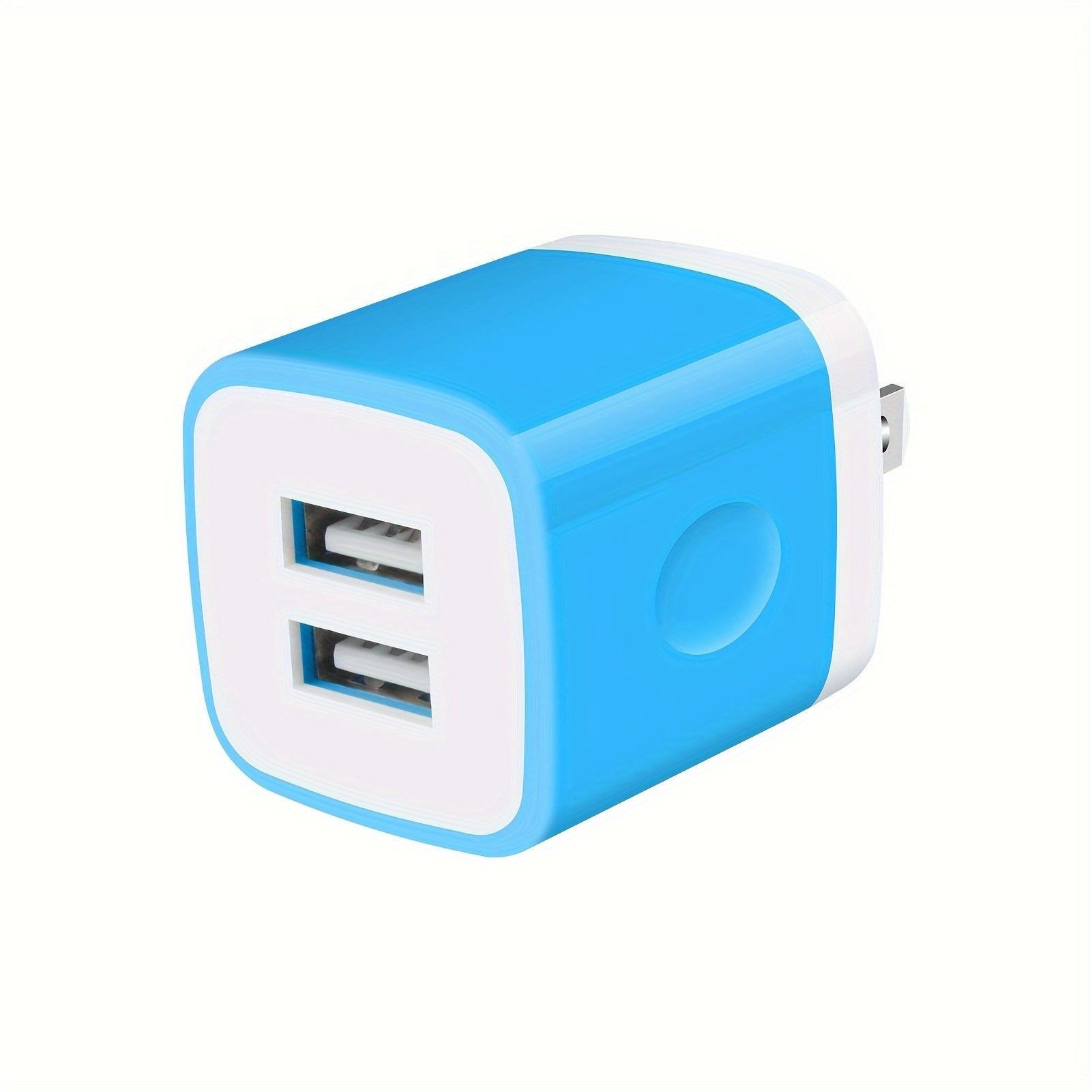 [Fast Charging Plug Box] 1pc USB Wall Charger, Charger Adapter, 2.1A/10W Dual Port Fast Charging Plug Box, Suitable for iPhone 15 14 13 12 11 Pro Max 10 SE X 8 7 Plus Samsung Power Block Fast Charging Box - Buy online at  Vibe In Cart.