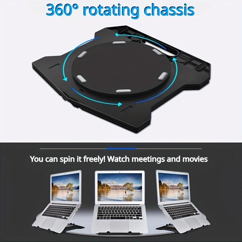 Portable Adjustable Laptop Stand - ABS Material, Height-Adjustable, Cooling Function, Rotatable Base for 13-15 Inch Laptops, Office Desk Accessory - Buy online at  Vibe In Cart.