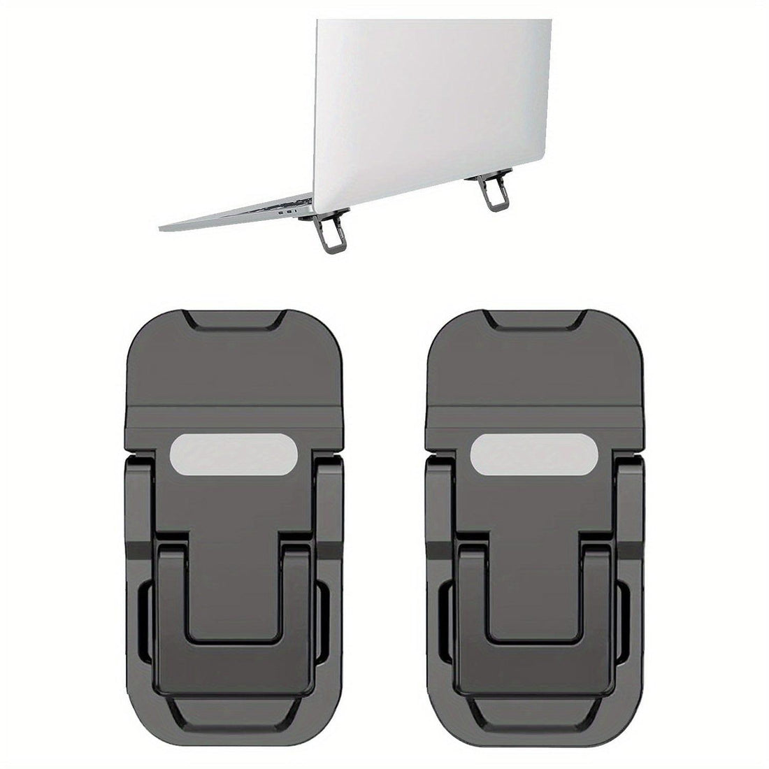 2pcs Portable Foldable Laptop Stand Set - Adjustable Cooling Riser Bracket for Laptops & Tablets, Durable ABS Material, Ergonomic Design with Heat Dissipation, Ideal for Home Office & Travel Use, Laptop Cooling Pad, Tablet Su - Buy online at  Vibe In Cart.