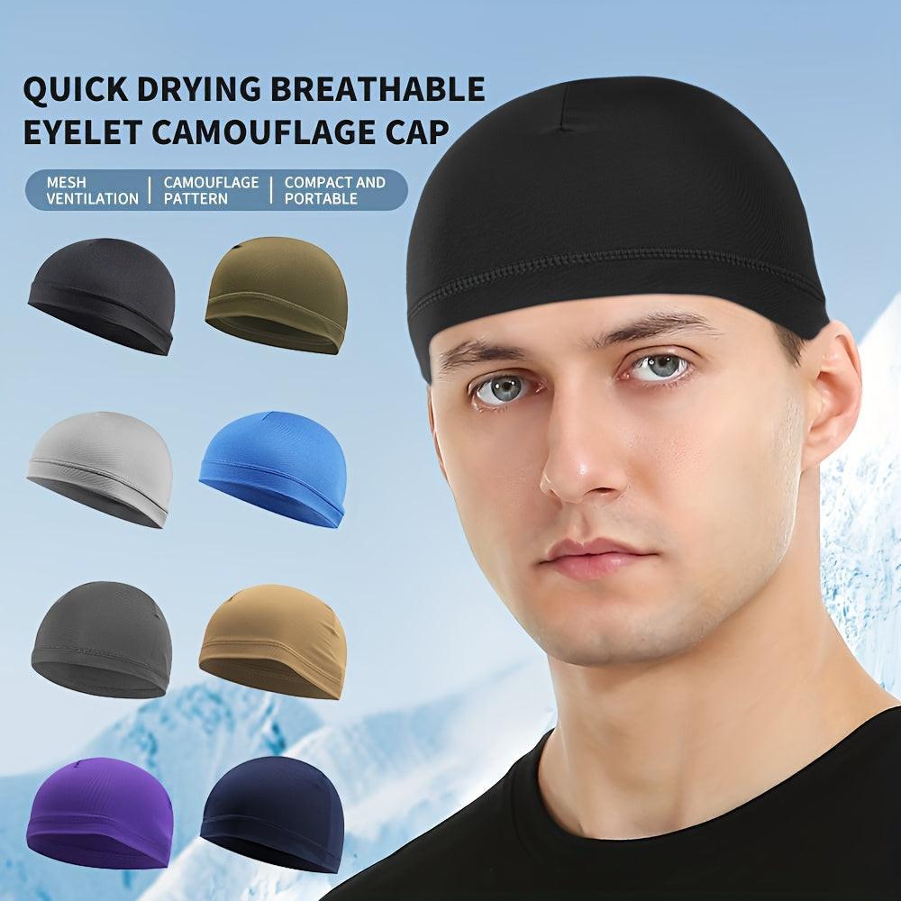 Men'S And Women'S Outdoor Cycling Sunshade Caps, New Stylish Breathable Quick-Dry Skull Caps, Soft Outdoor Sports Hats, Inner Caps for Cycling And Motorcycle s, Portable Brimless Hats for Hiking And Camping, Sweat-Absorbing H - Buy online at  Vibe In Cart.