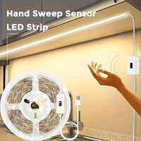 10ft-32.8ft USB-Powered Motion Sensor LED Strip Lights, Automatic Sensing Switch, White & Warm Light, Ideal for Stairs, Closets, Kitchens, Bedrooms, and Hallways - Buy online at  Vibe In Cart.