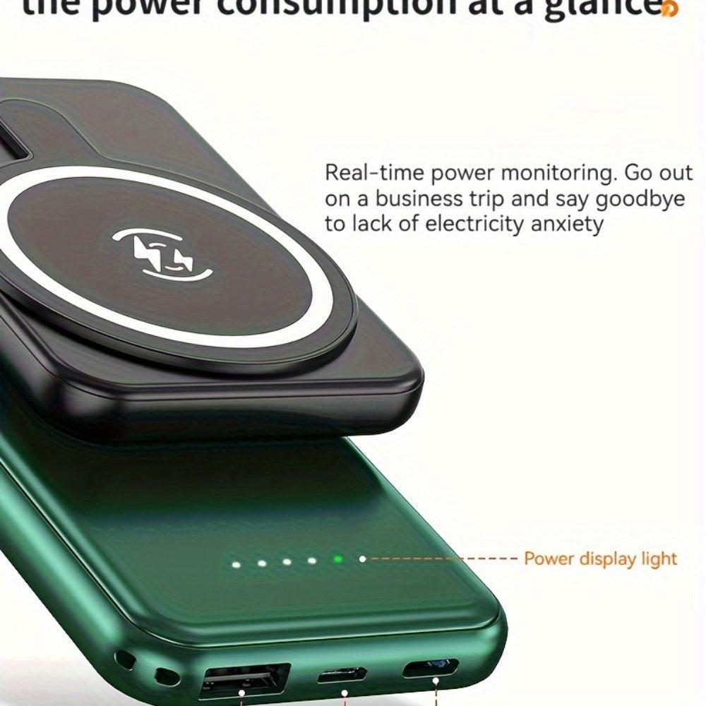 Ultra-Thin Magnetic Power Bank, 12900mAh Wireless Portable Charger, Wired 20W Fast Charging Battery Pack, Compatible with Magsafe, for iPhone 17/16/15/14/13/12 Series for SamSung for Android, Comes with USB C Charging Cable - Buy online at  Vibe In Cart.