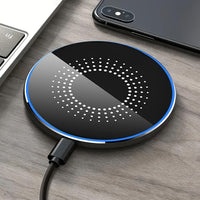 15W Wireless Charging Pad - Fast Charge Station for iPhone 16/15/14/13/12/11/XS,  S24/S23/S22 & Type-C Devices | USB-C 3.0 Connector, 36V Max Voltage No Battery Needed Easy Setup QuickCharge Technology Stylish Design - Buy online at  Vibe In Cart.