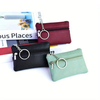 A Small Wallet with a Keychain That Holds Coins in a Mini Coin Purse. - Buy online at  Vibe In Cart.