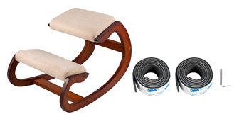 SucceBuy Ergonomic Kneeling Chair Stool W/ Thick Cushion Home Office Chair Improving Body Posture Rocking Wood Computer Chair - Buy online at  Vibe In Cart.
