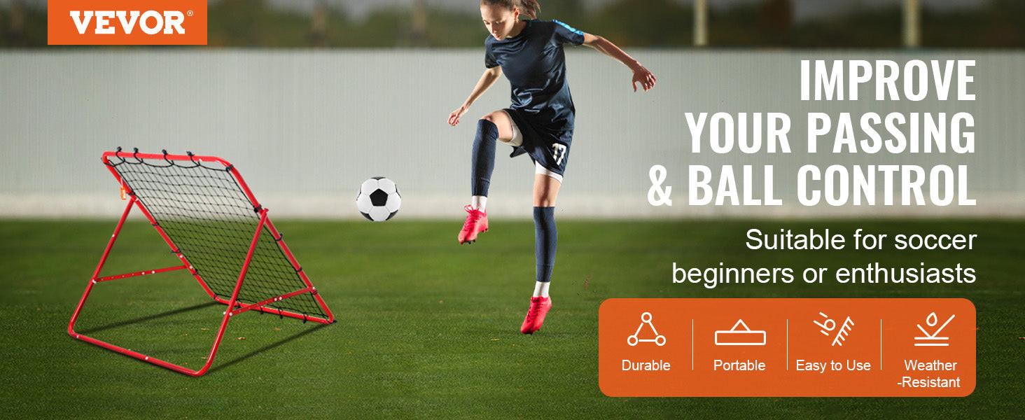 VEVOR 39X39FT Soccer Rebounder Rebound Net Portable Football Training Gifts Adjustable Angles Goal Net Aids & Equipment - Buy online at  Vibe In Cart.